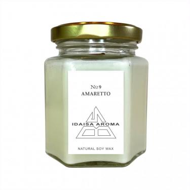 Свеча для дома 170 мл из соевого воска AMARETTO №9